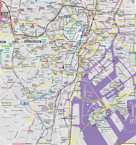 map of tokyo in english.